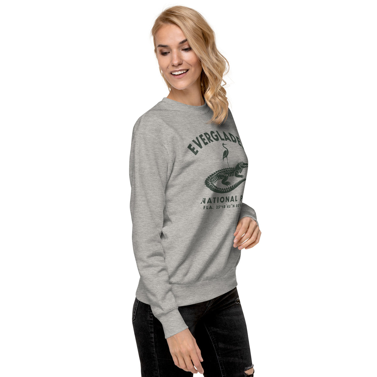 Everglades National Park Florida vintage graphic, printed on a SodaPop Cool crew sweatshirt.