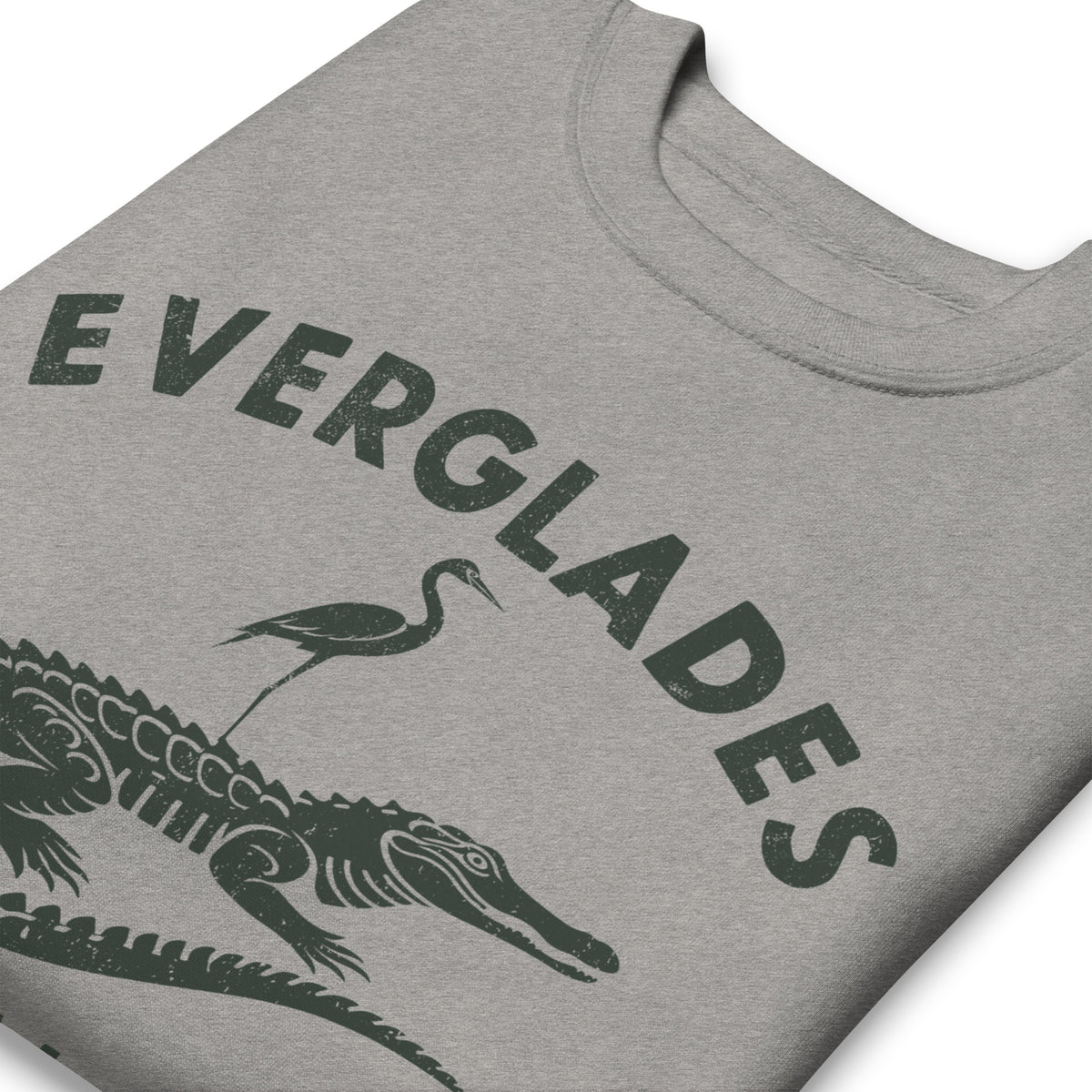 Everglades National Park Florida vintage graphic, printed on a SodaPop Cool crew sweatshirt.