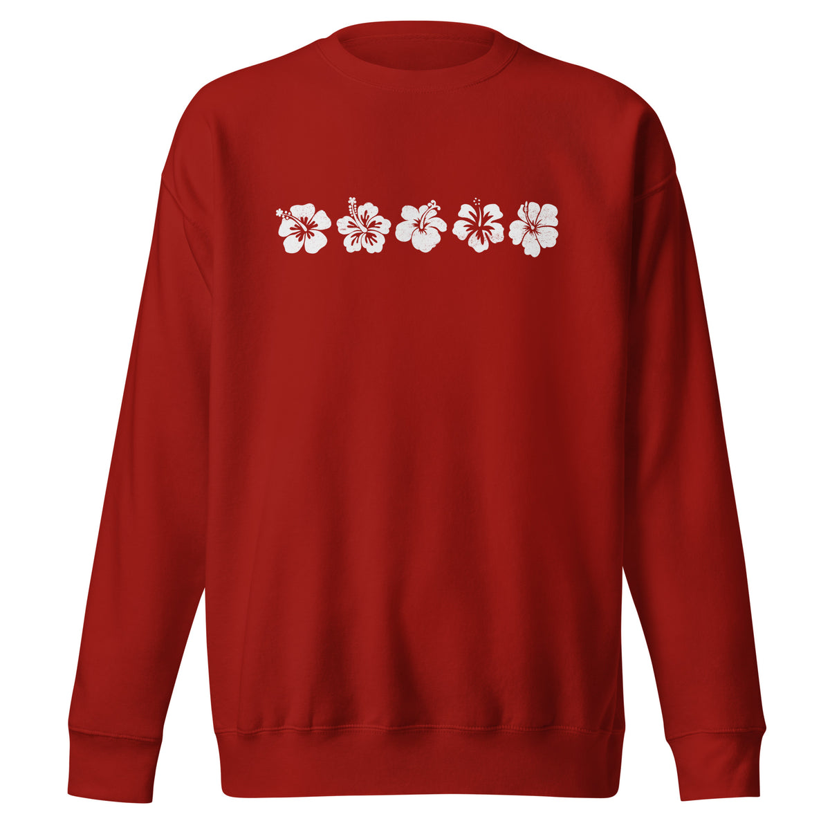 Aloha Hawaii Flowers vintage graphic, printed on a SodaPop Cool crew sweatshirt.