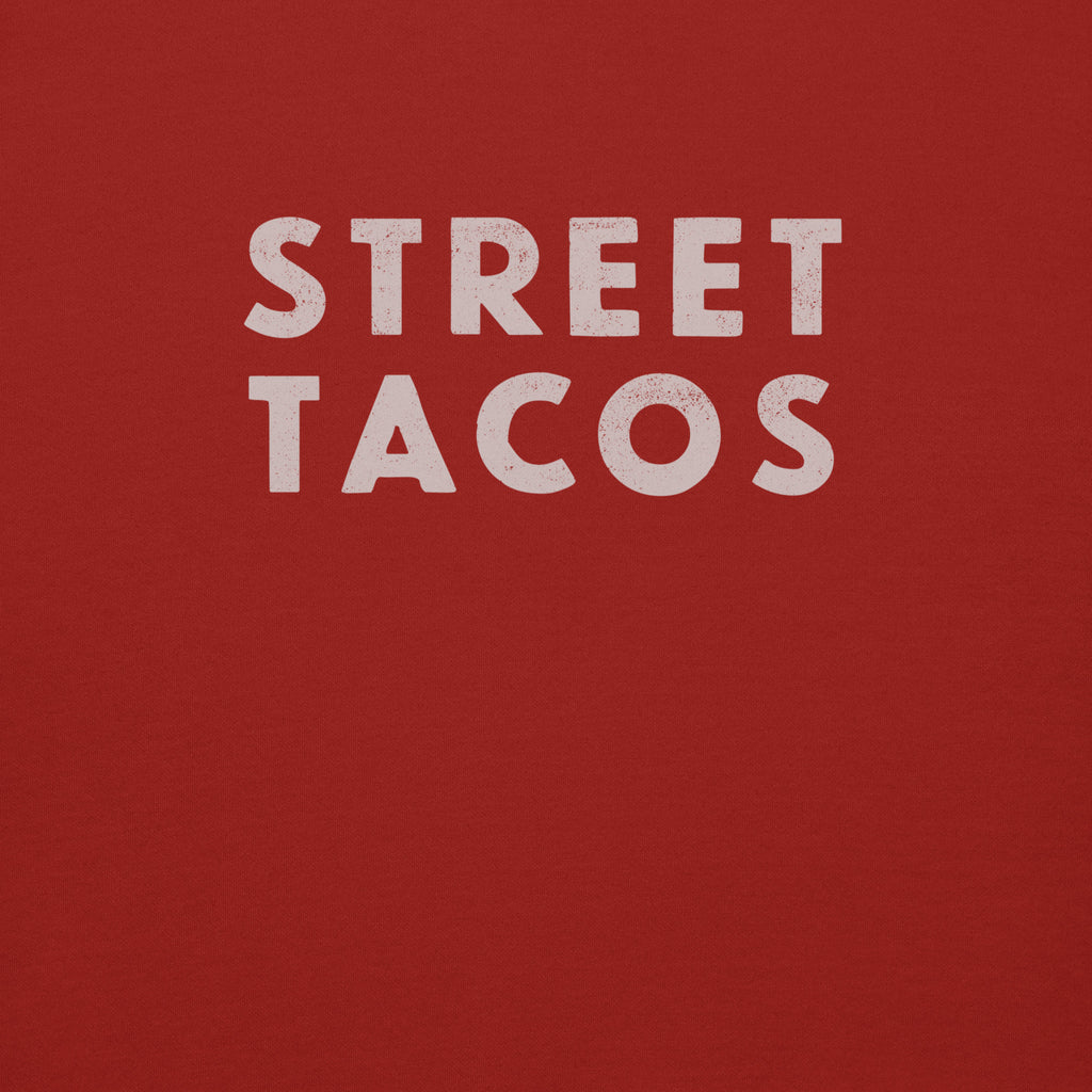 Street Tacos vintage graphic, printed on a SodaPop Cool crew sweatshirt.