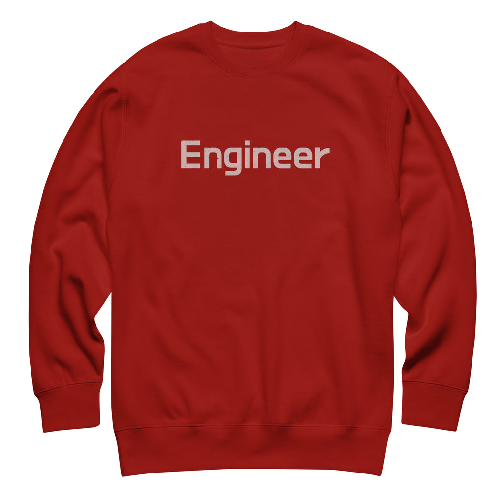 Engineer vintage graphic, printed on a SodaPop Cool crew sweatshirt.