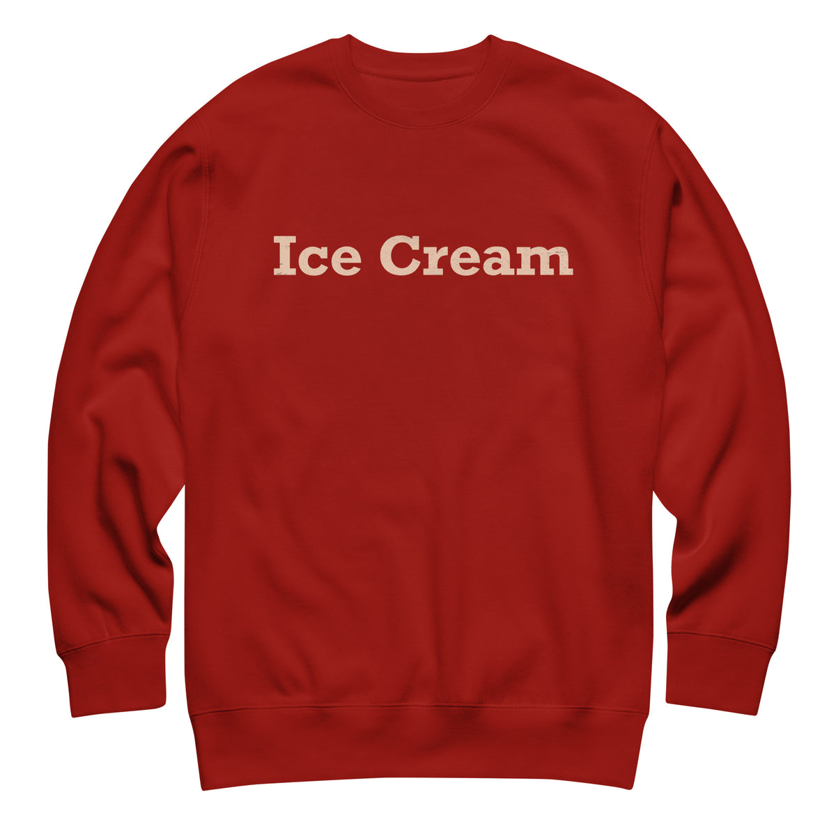 Ice Cream vintage graphic, printed on a SodaPop Cool crew sweatshirt.