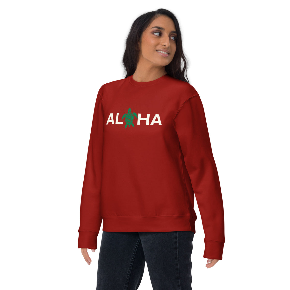 Aloha Hawaii Turtle vintage graphic, printed on a SodaPop Cool crew sweatshirt.