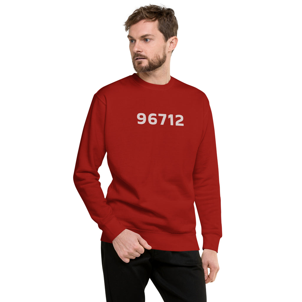 North Shore O'ahu Hawaii Zip 96712 vintage graphic, printed on a SodaPop Cool crew sweatshirt.