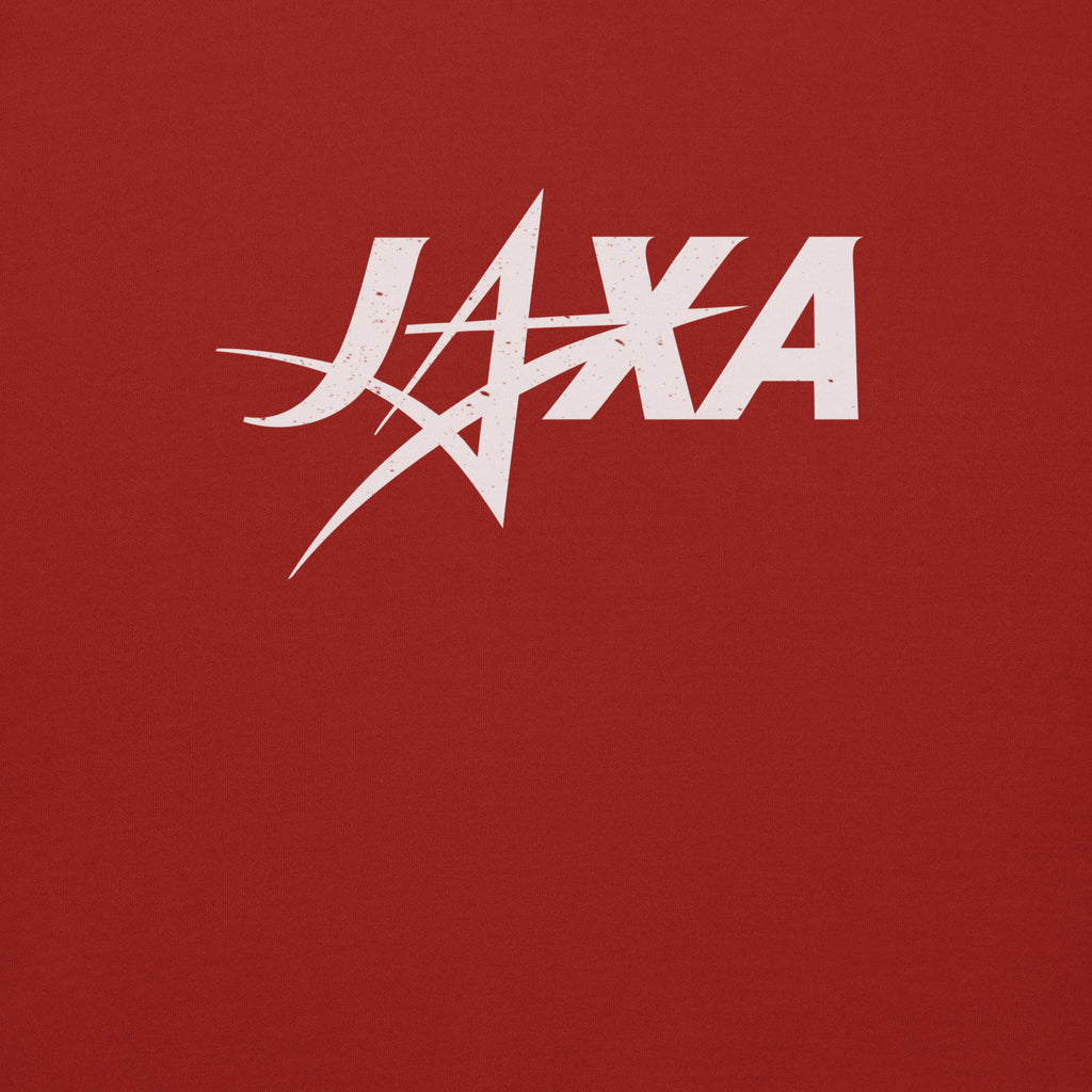 Japan Aerospace Exploration Agency (JAXA) vintage graphic, printed on a SodaPop Cool crew sweatshirt.