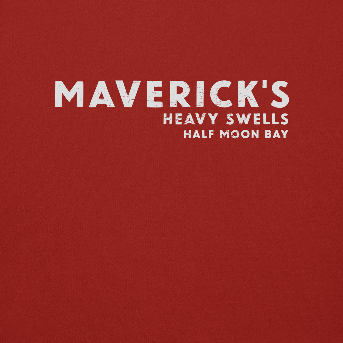 Maverick's Surfing California vintage graphic, printed on a SodaPop Cool crew sweatshirt.