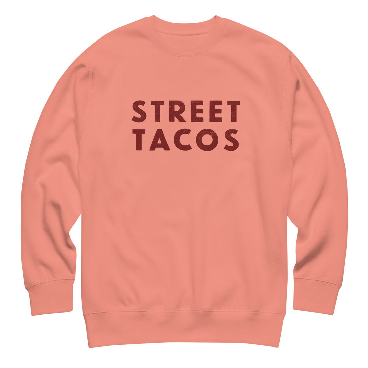 Street Tacos vintage graphic, printed on a SodaPop Cool crew sweatshirt.