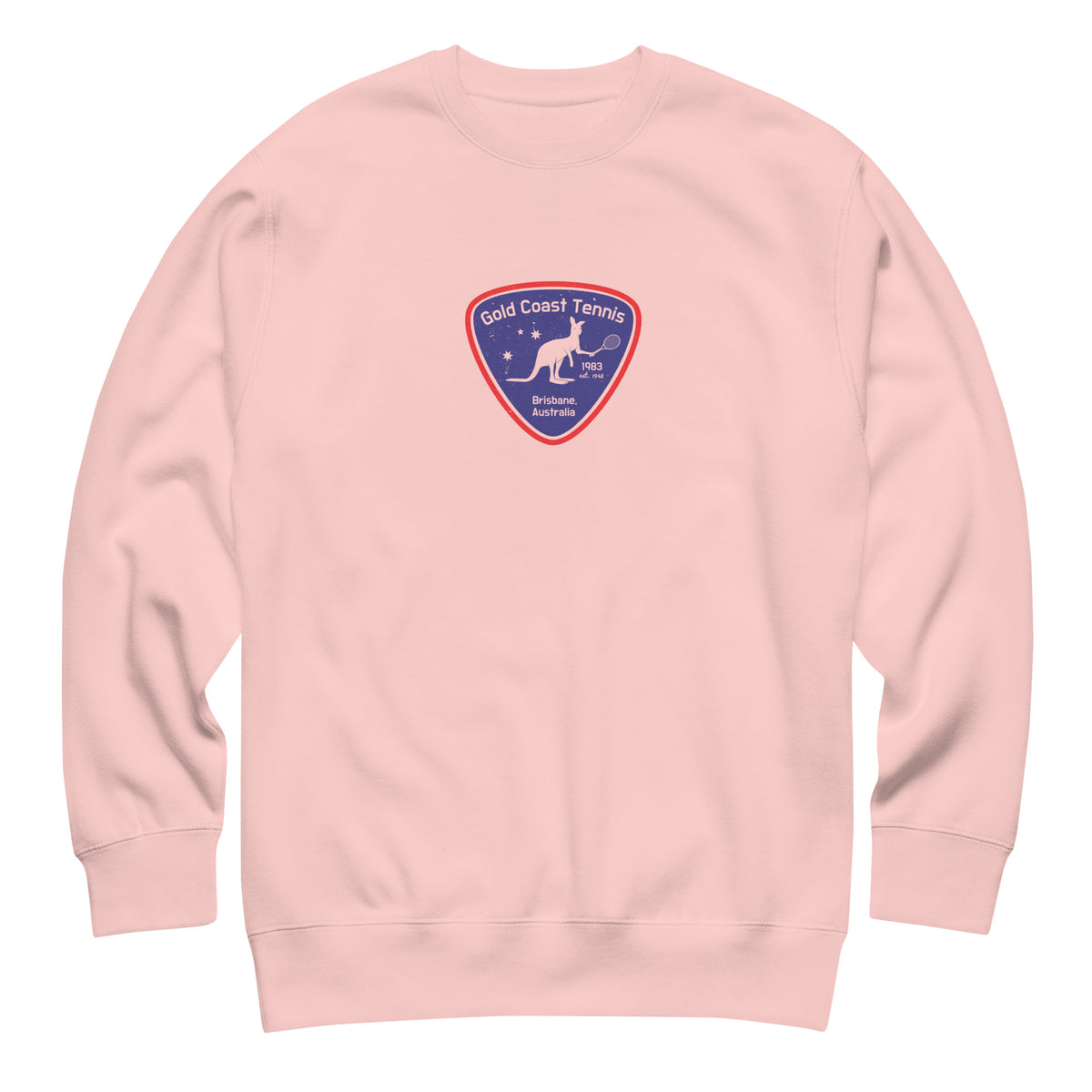 Australia Gold Coast Tennis vintage graphic, printed on a SodaPop Cool crew sweatshirt.