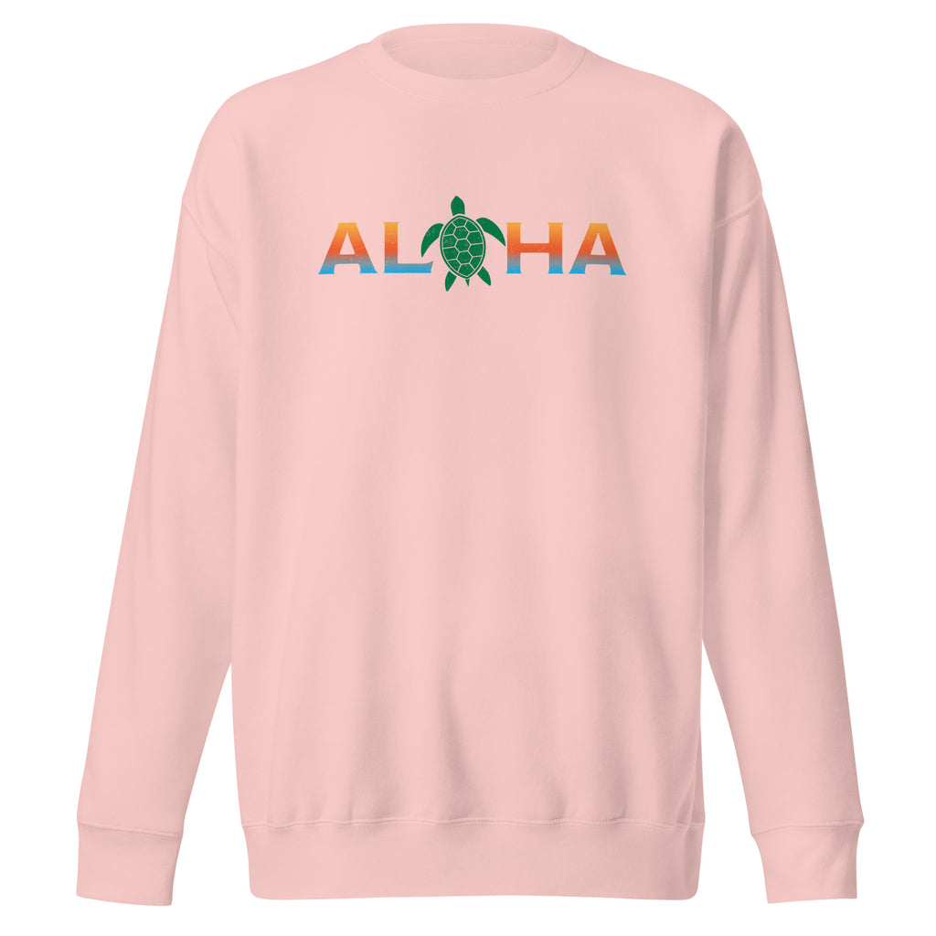 Aloha Hawaii Turtle vintage graphic, printed on a SodaPop Cool crew sweatshirt.