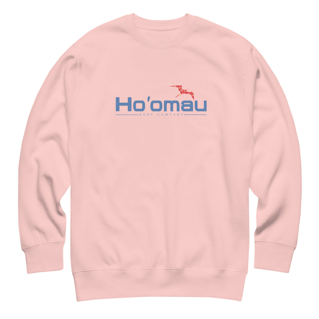 Ho'omau Surf Company Hawaii vintage graphic, printed on a SodaPop Cool crew sweatshirt.