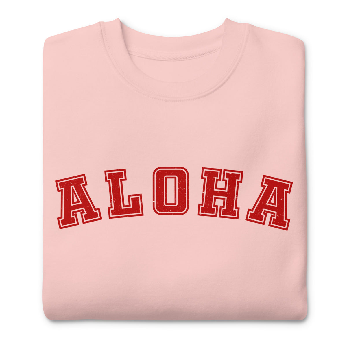 Aloha Hawaii Block vintage graphic, printed on a SodaPop Cool crew sweatshirt.