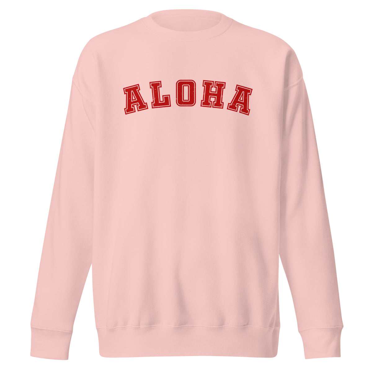 Aloha Hawaii Block vintage graphic, printed on a SodaPop Cool crew sweatshirt.