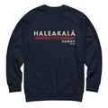 Haleakala Hawaii Park 1976 vintage graphic, printed on a SodaPop Cool crew sweatshirt.