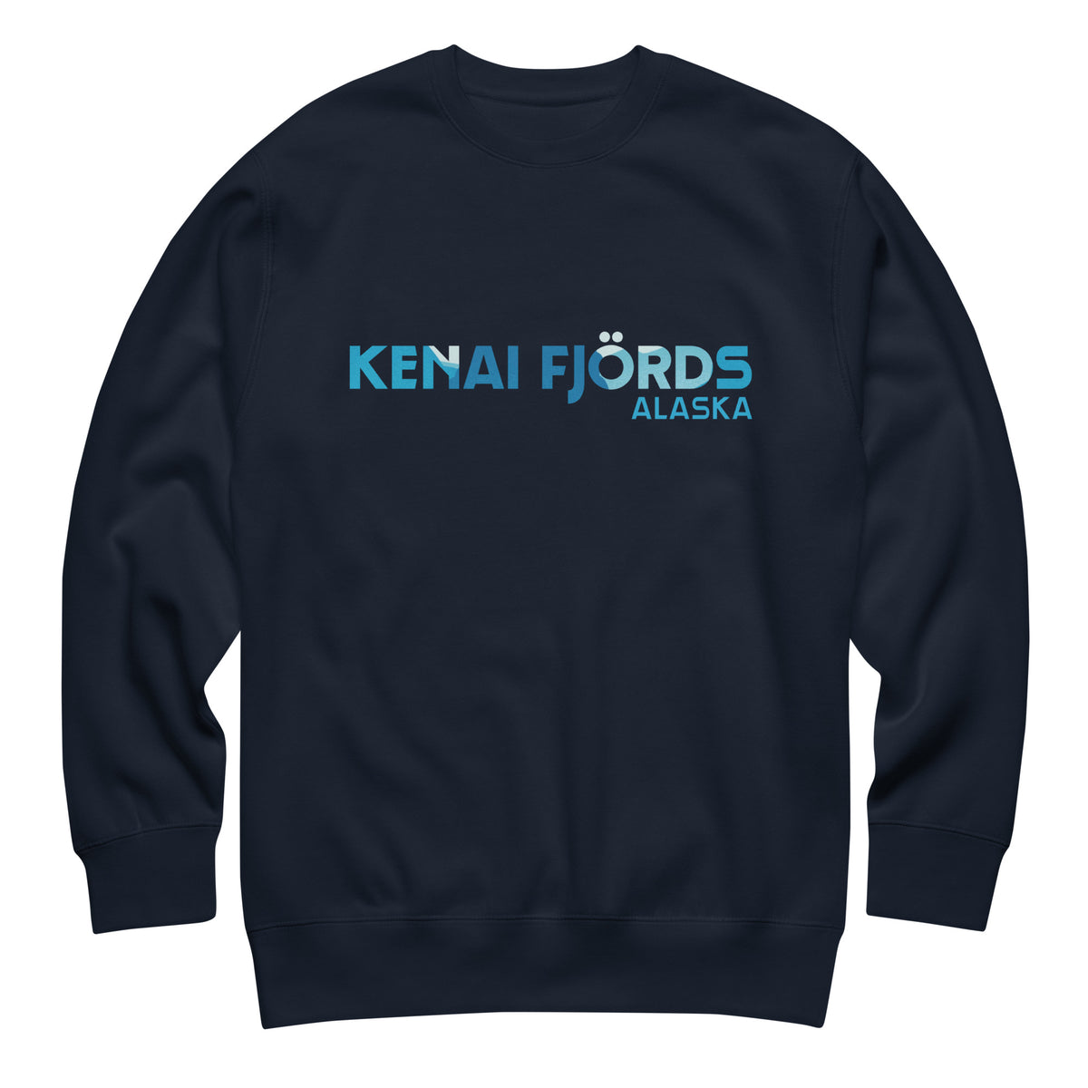 Kenai Fjords Park Alaska vintage graphic, printed on a SodaPop Cool crew sweatshirt.