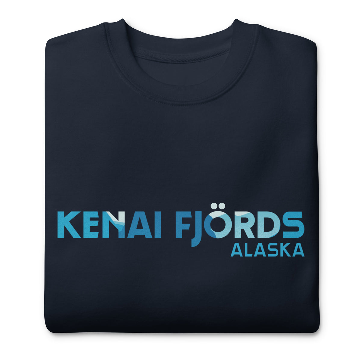 Kenai Fjords Park Alaska vintage graphic, printed on a SodaPop Cool crew sweatshirt.