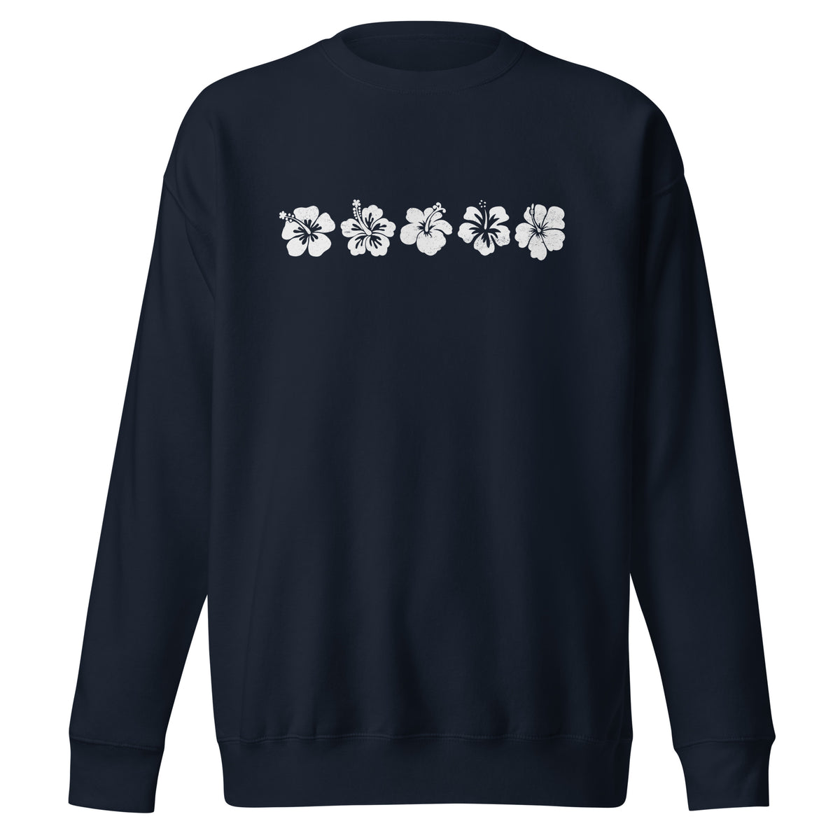 Aloha Hawaii Flowers vintage graphic, printed on a SodaPop Cool crew sweatshirt.