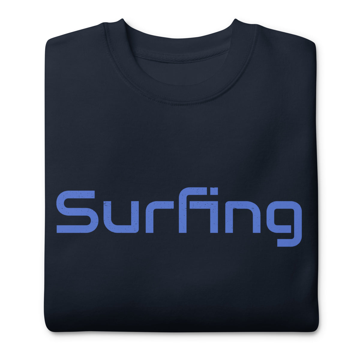 Surfing vintage graphic, printed on a SodaPop Cool crew sweatshirt.