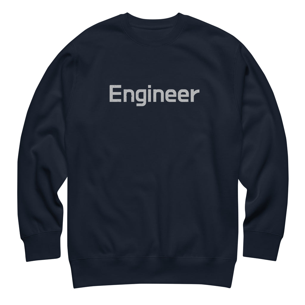 Engineer vintage graphic, printed on a SodaPop Cool crew sweatshirt.