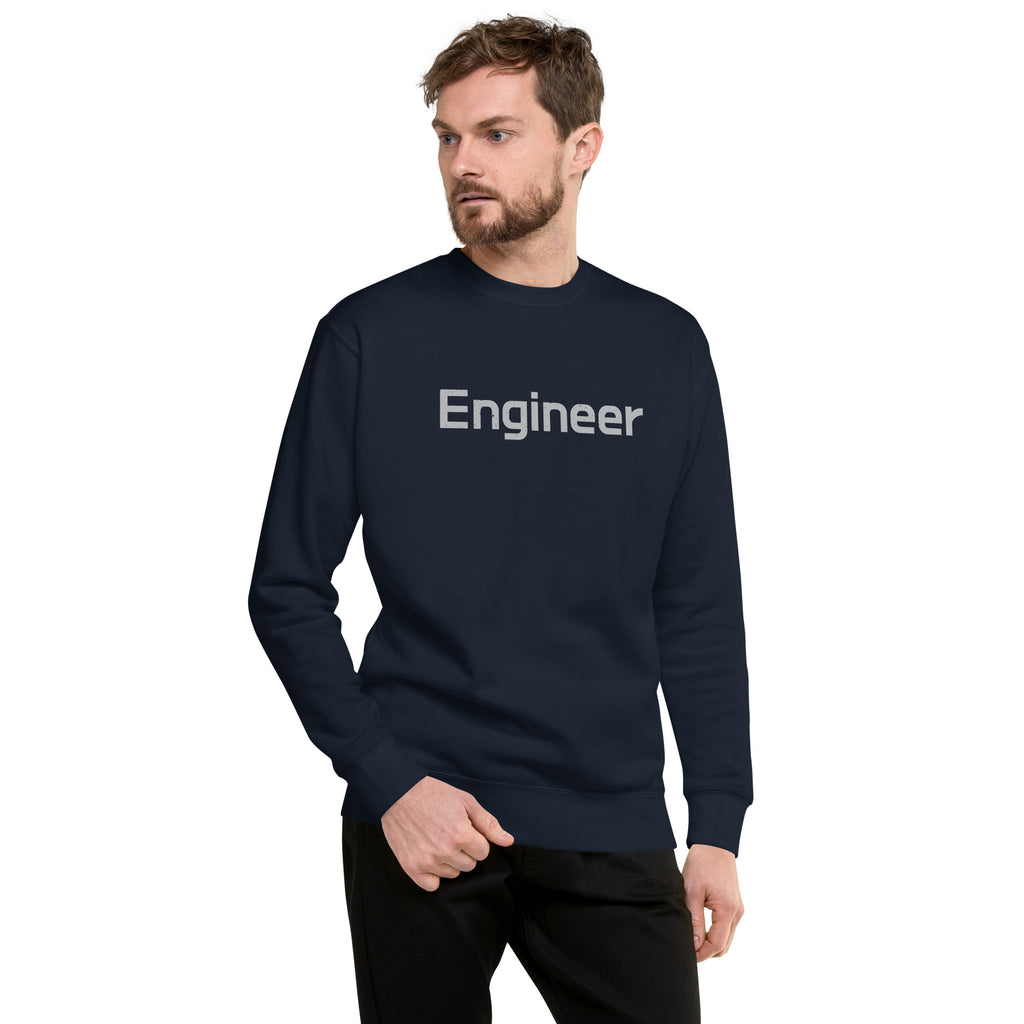 Engineer vintage graphic, printed on a SodaPop Cool crew sweatshirt.