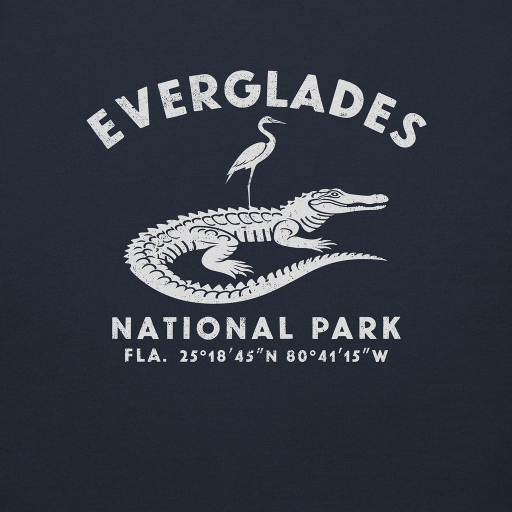 Everglades National Park Florida vintage graphic, printed on a SodaPop Cool crew sweatshirt.