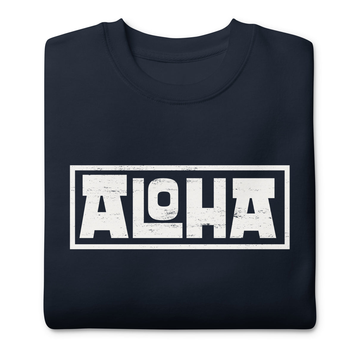 Aloha Hawaii Billboard vintage graphic, printed on a SodaPop Cool crew sweatshirt.