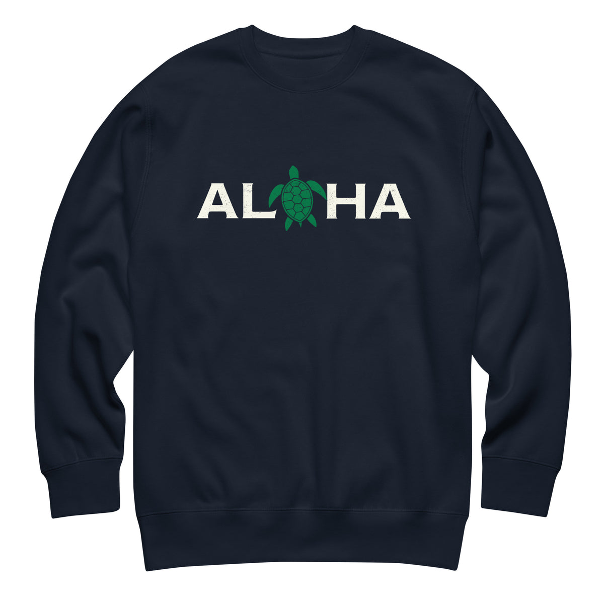 Aloha Hawaii Turtle vintage graphic, printed on a SodaPop Cool crew sweatshirt.