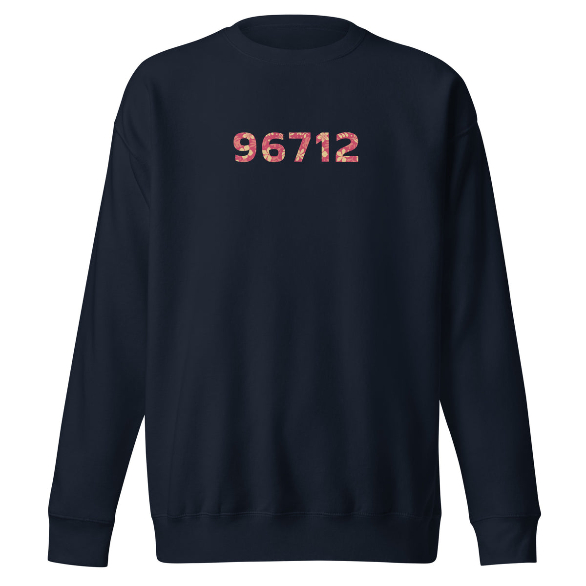 North Shore O'ahu Hawaii Zip 96712 vintage graphic, printed on a SodaPop Cool crew sweatshirt.