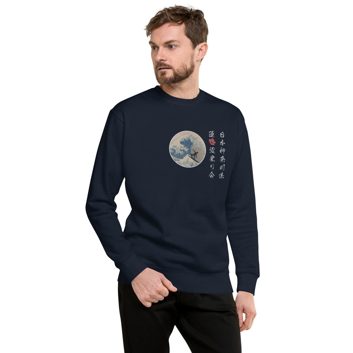 Lotus Surf Club Japan vintage graphic, printed on a SodaPop Cool crew sweatshirt.