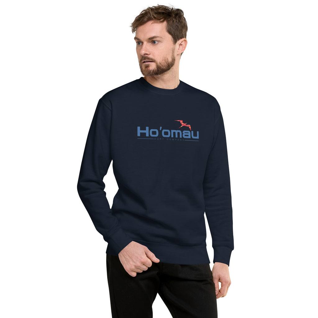 Ho'omau Surf Company Hawaii vintage graphic, printed on a SodaPop Cool crew sweatshirt.