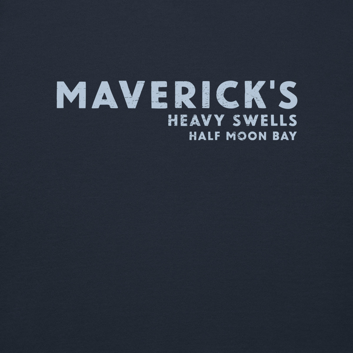 Maverick's Surfing California vintage graphic, printed on a SodaPop Cool crew sweatshirt.