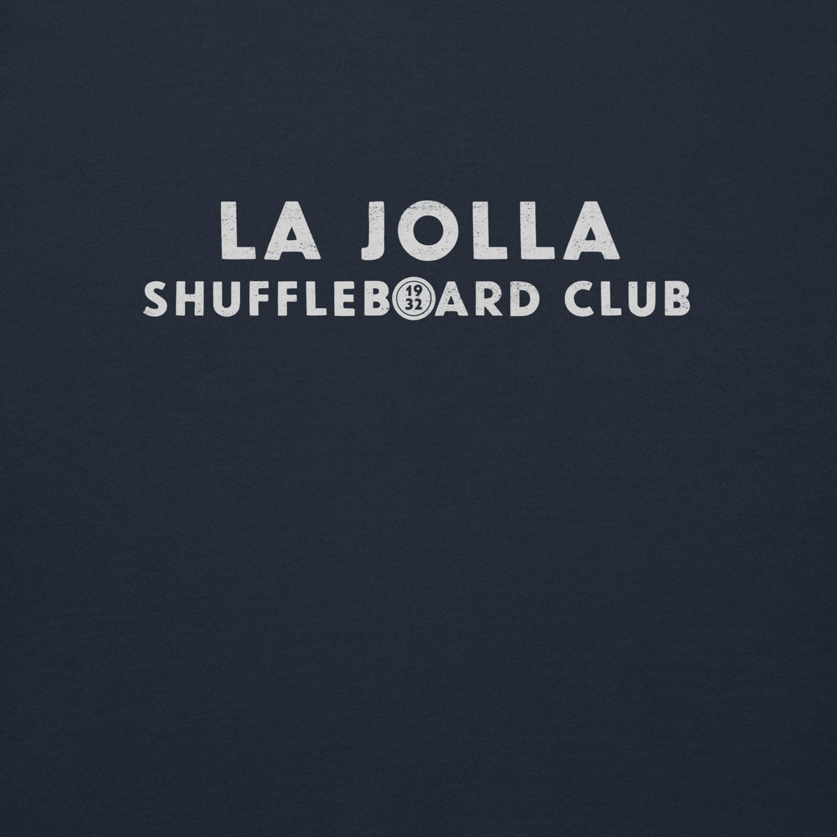 La Jolla Shuffleboard Club 1932 California vintage graphic, printed on a SodaPop Cool crew sweatshirt.