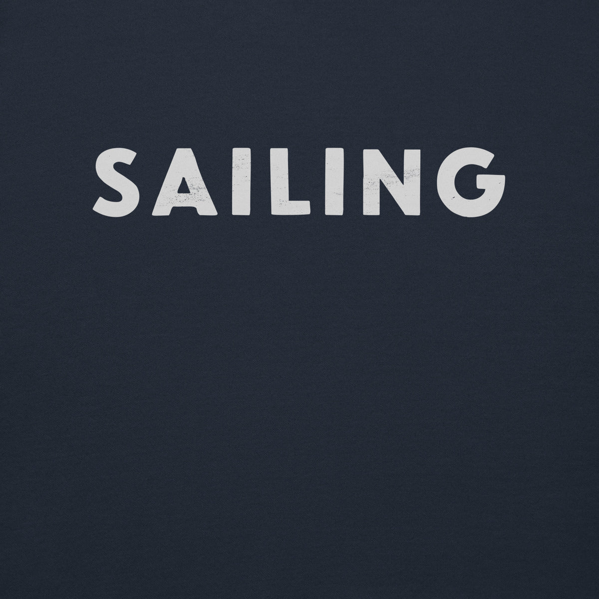 The word "Sailing" in clean vintage lettering, printed on a SodaPop Cool crew sweatshirt.