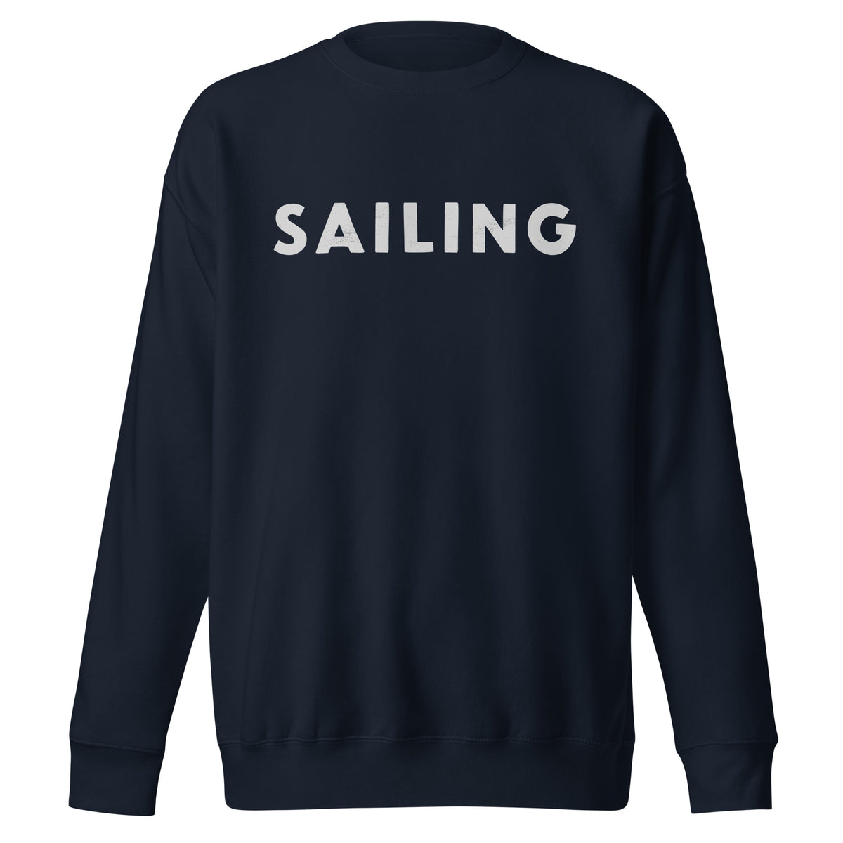 The word "Sailing" in clean vintage lettering, printed on a SodaPop Cool crew sweatshirt.