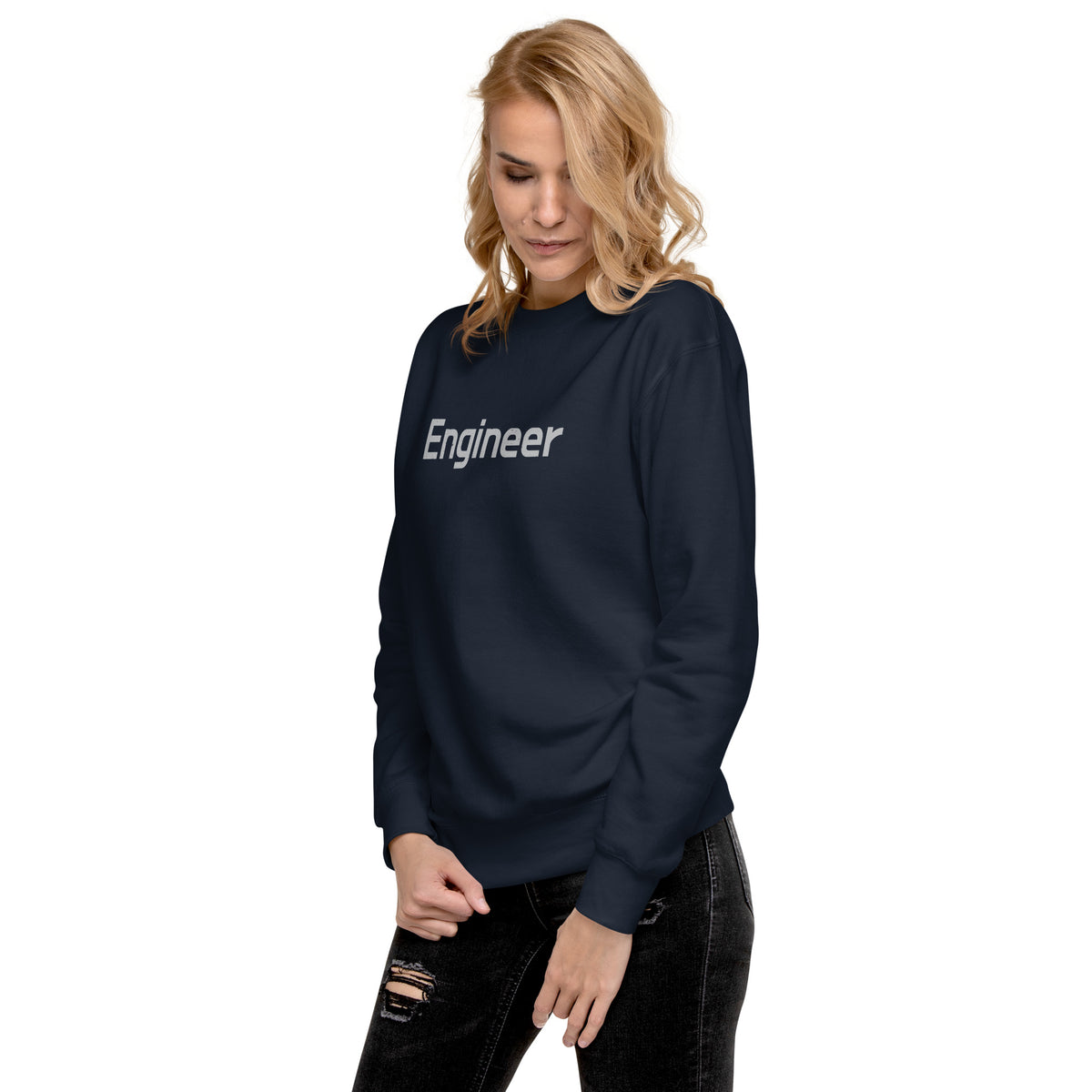 Engineer vintage graphic, printed on a SodaPop Cool crew sweatshirt.