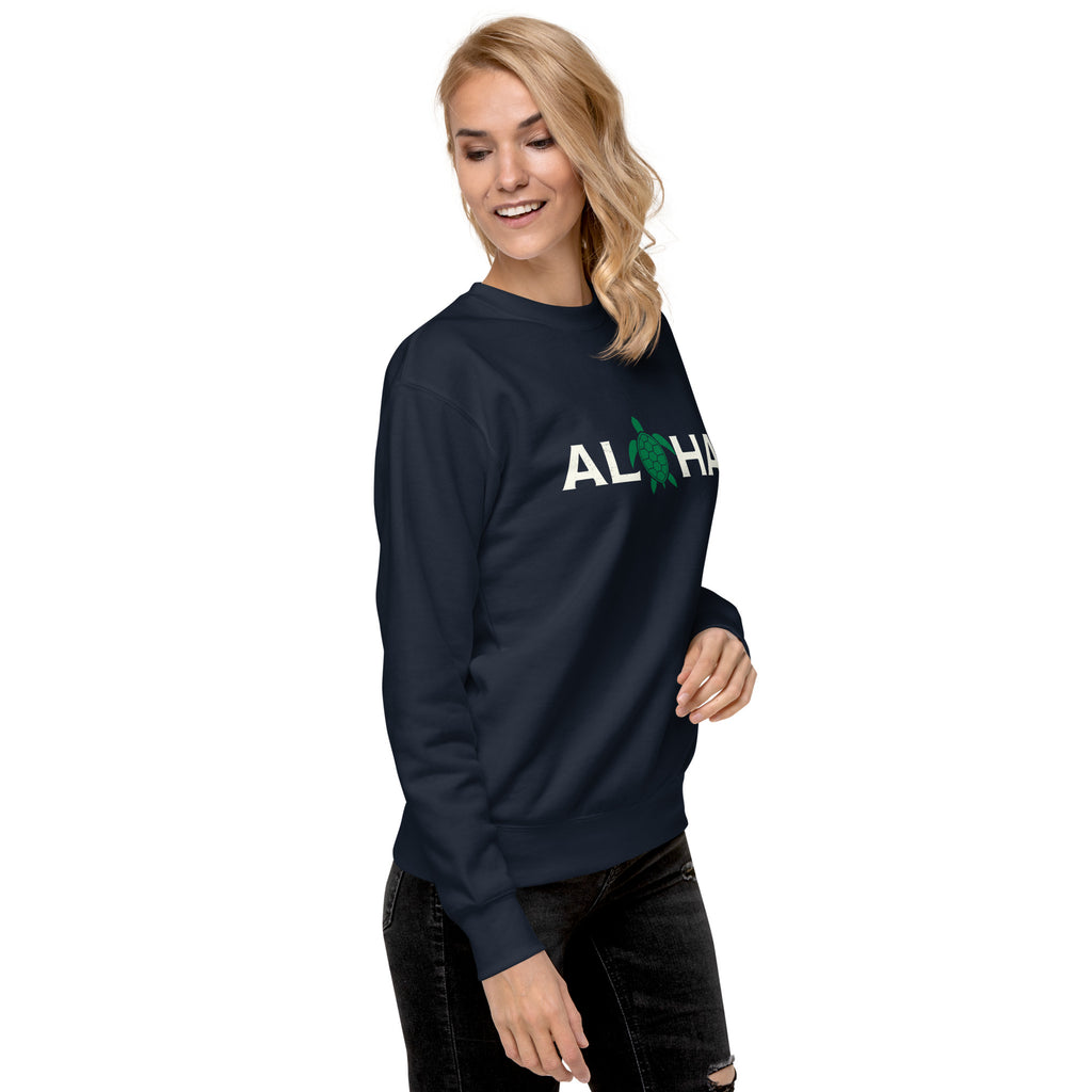 Aloha Hawaii Turtle vintage graphic, printed on a SodaPop Cool crew sweatshirt.