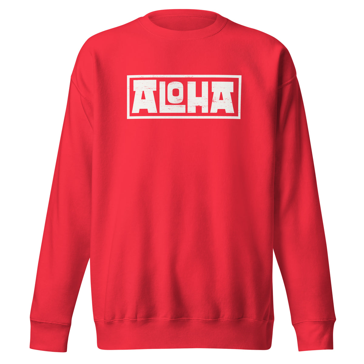 Aloha Hawaii Billboard vintage graphic, printed on a SodaPop Cool crew sweatshirt.