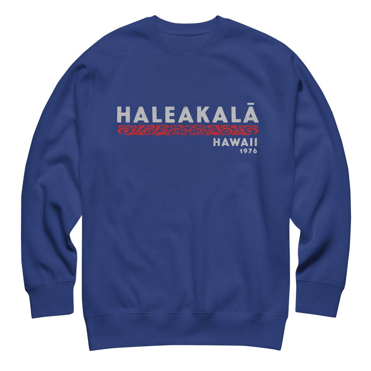 Haleakala Hawaii Park 1976 vintage graphic, printed on a SodaPop Cool crew sweatshirt.