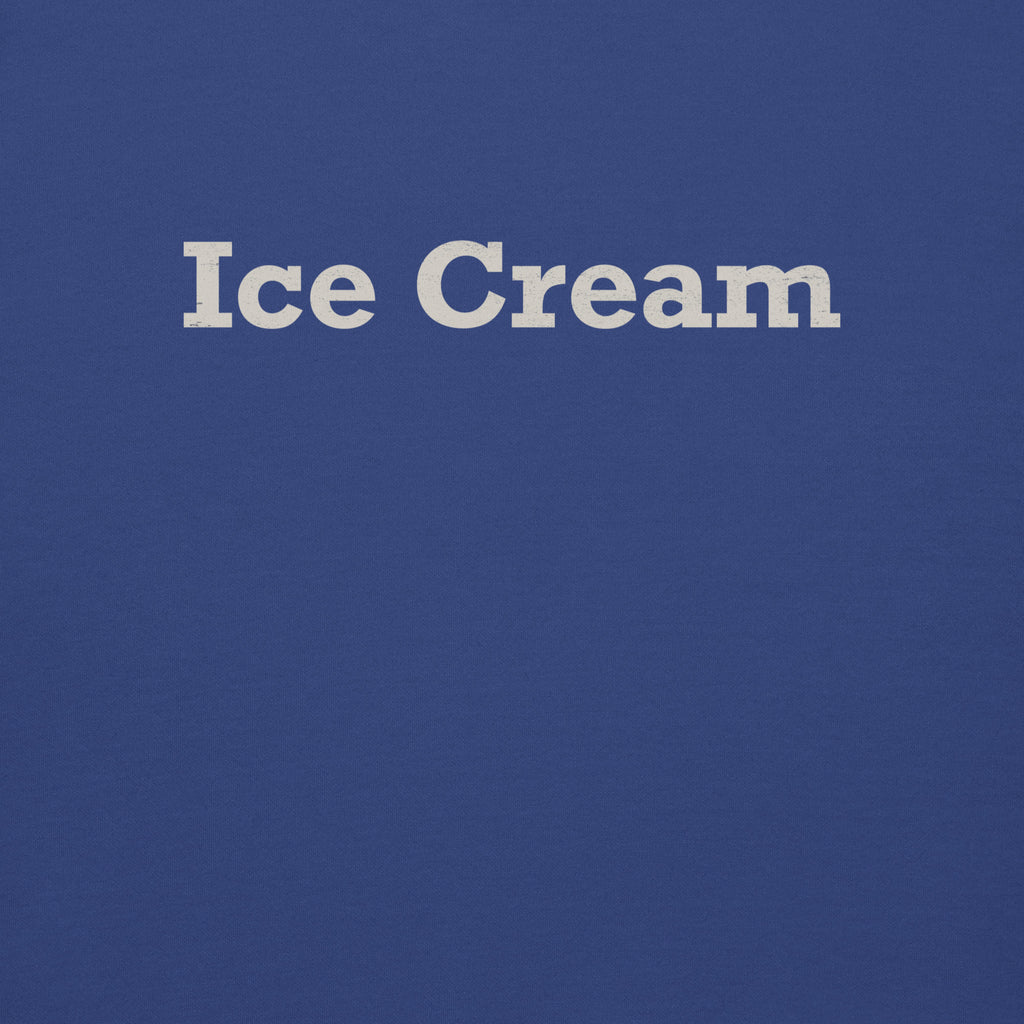 Ice Cream vintage graphic, printed on a SodaPop Cool crew sweatshirt.