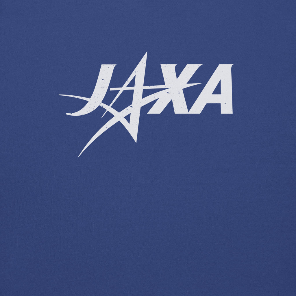 Japan Aerospace Exploration Agency (JAXA) vintage graphic, printed on a SodaPop Cool crew sweatshirt.