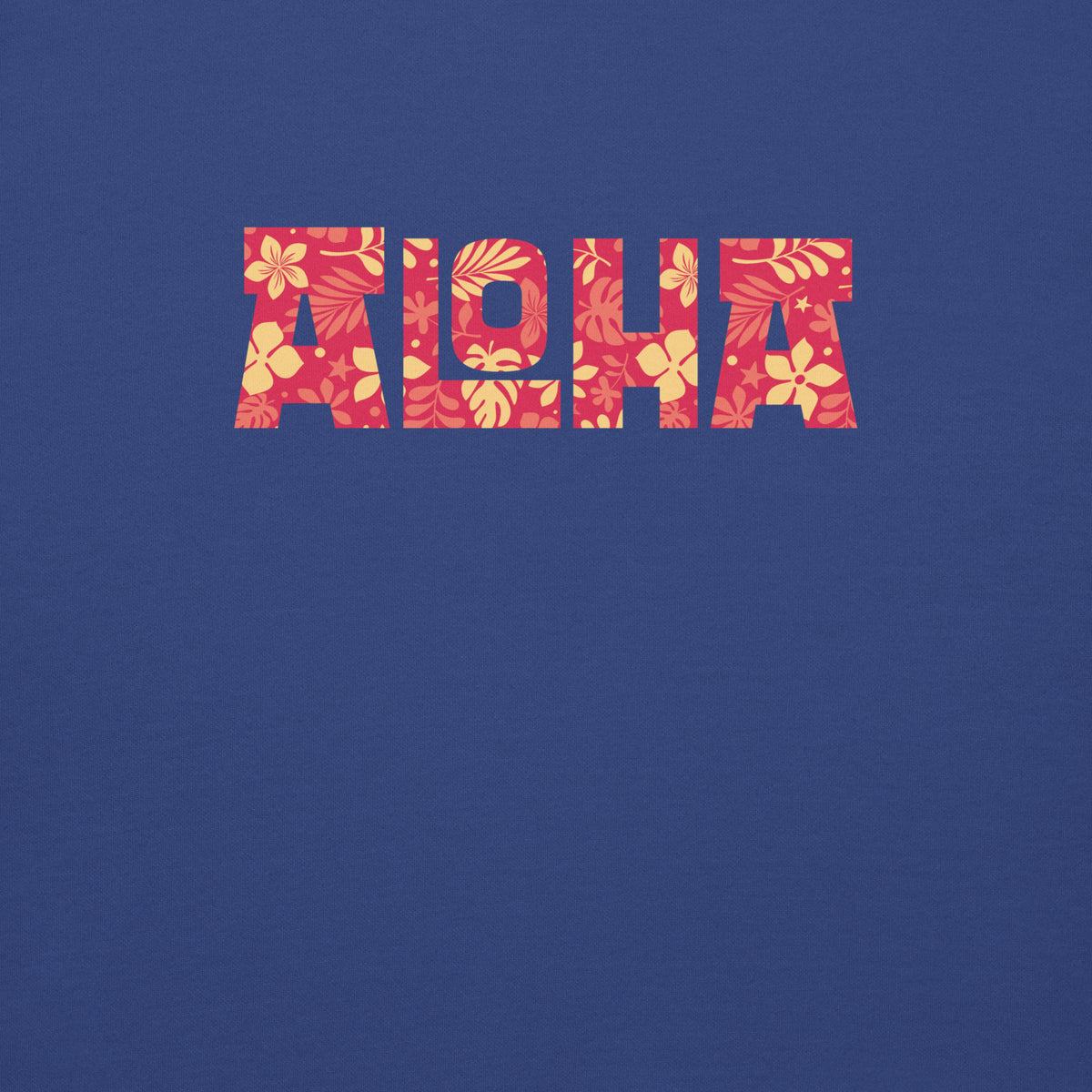 Aloha Hawaii Billboard Flowers vintage graphic, printed on a SodaPop Cool crew sweatshirt.