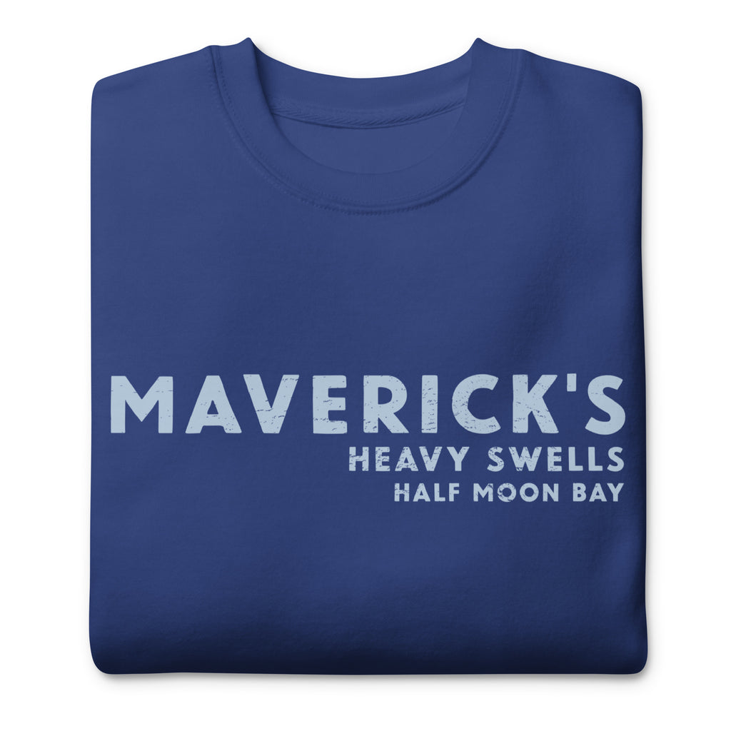 Maverick's Surfing California vintage graphic, printed on a SodaPop Cool crew sweatshirt.