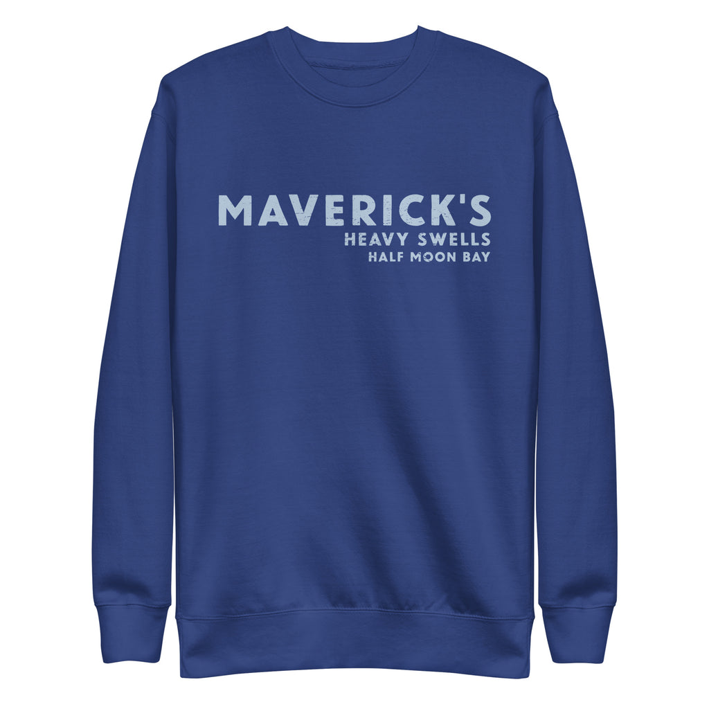 Maverick's Surfing California vintage graphic, printed on a SodaPop Cool crew sweatshirt.
