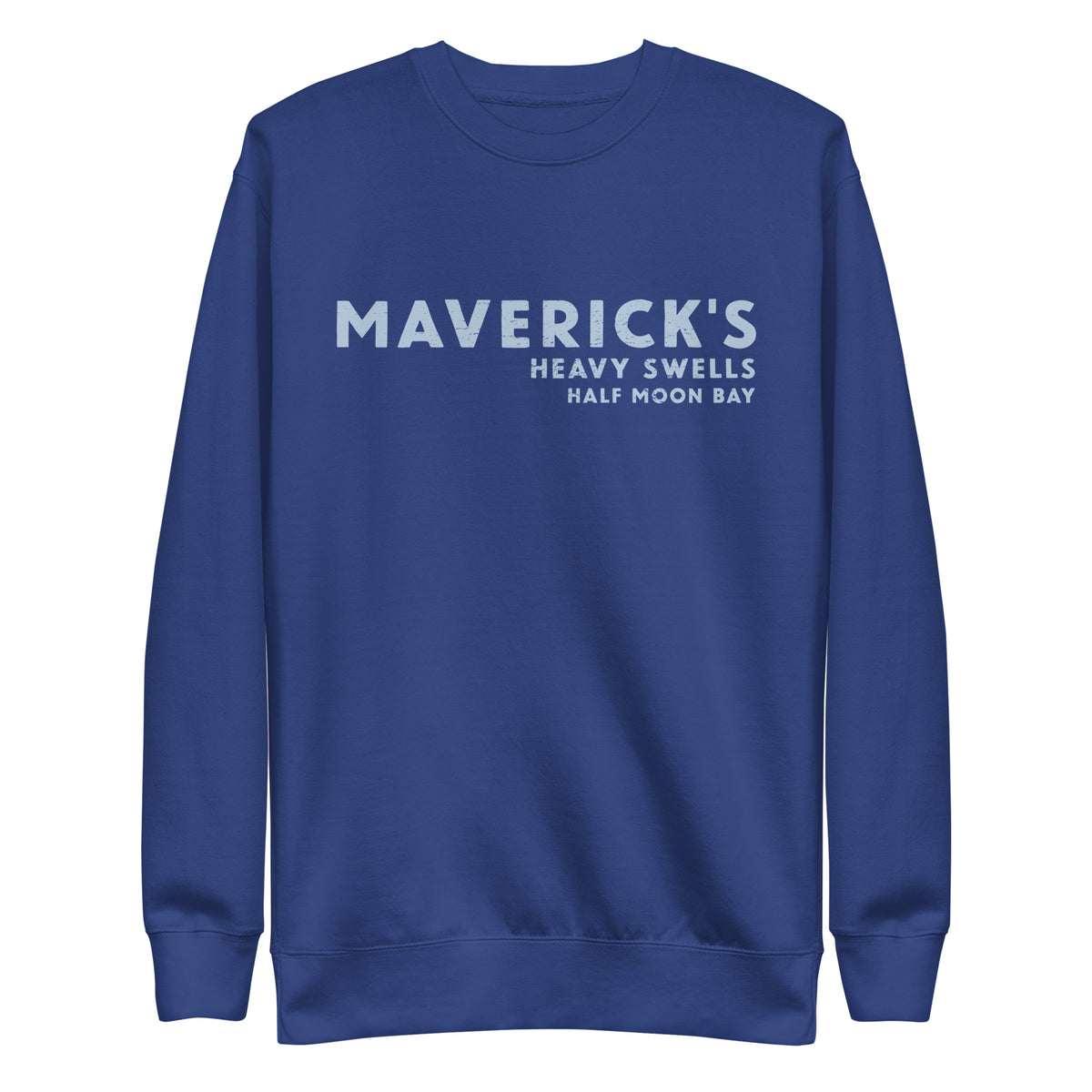 Maverick's Surfing California vintage graphic, printed on a SodaPop Cool crew sweatshirt.