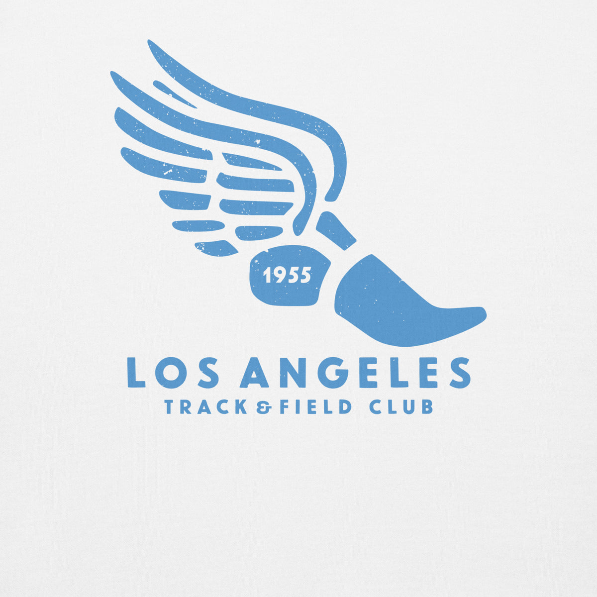 Los Angeles Track & Field 1955 California vintage graphic, printed on a SodaPop Cool crew sweatshirt.