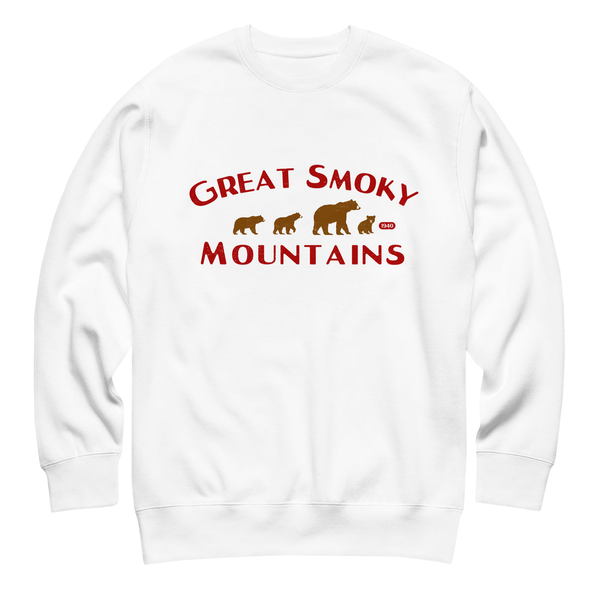 Great Smoky Mountains Park Bears vintage graphic, printed on a SodaPop Cool crew sweatshirt.
