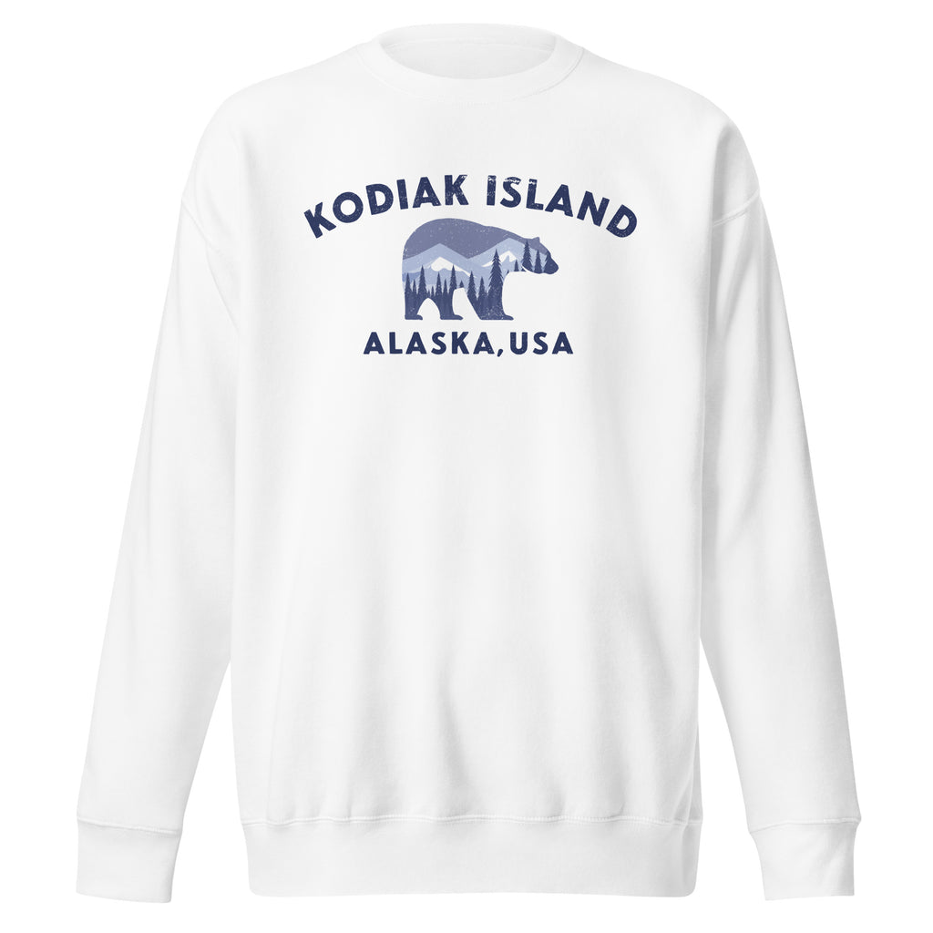 Kodiak Island Alaska Park Bear vintage graphic, printed on a SodaPop Cool crew sweatshirt.
