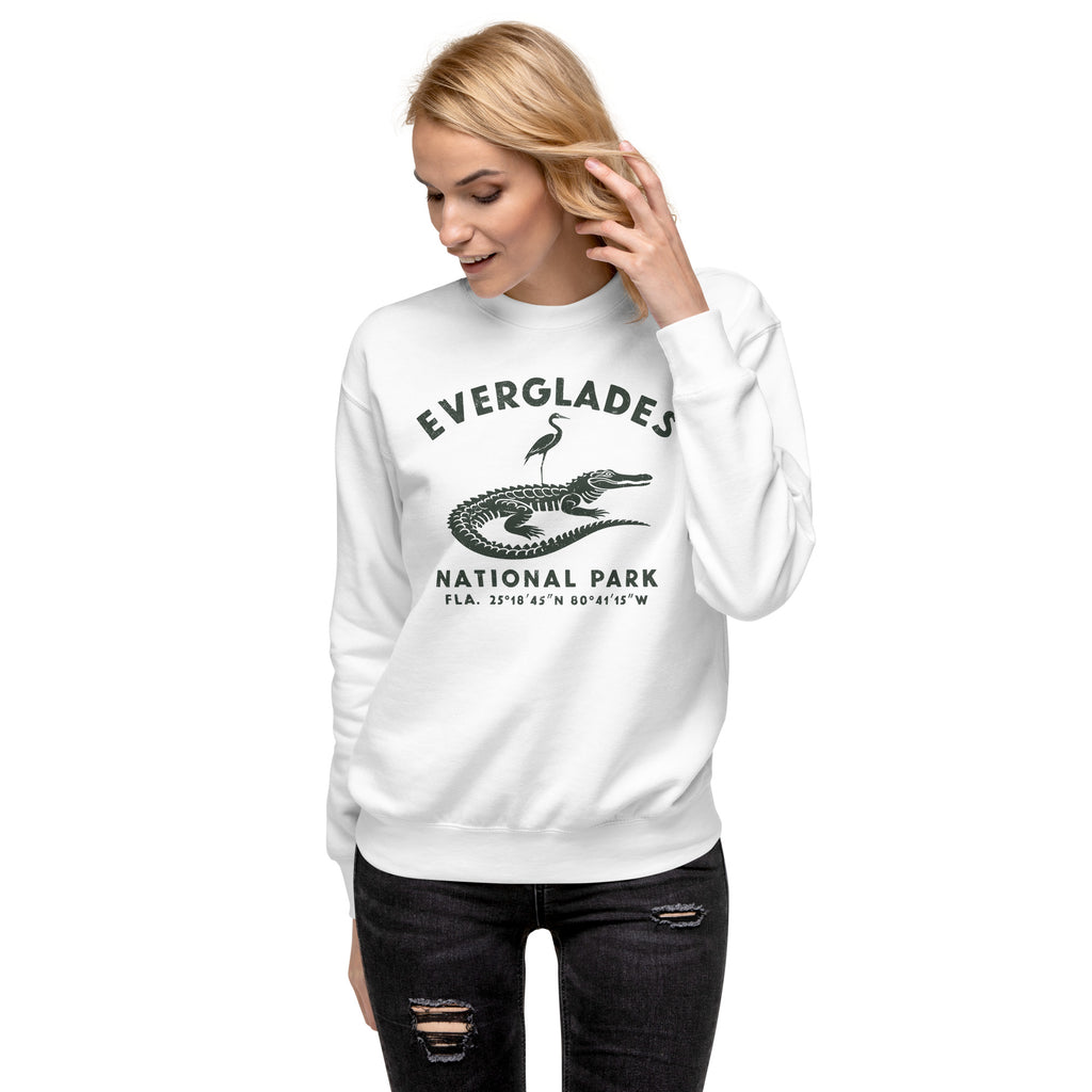 Everglades National Park Florida vintage graphic, printed on a SodaPop Cool crew sweatshirt.