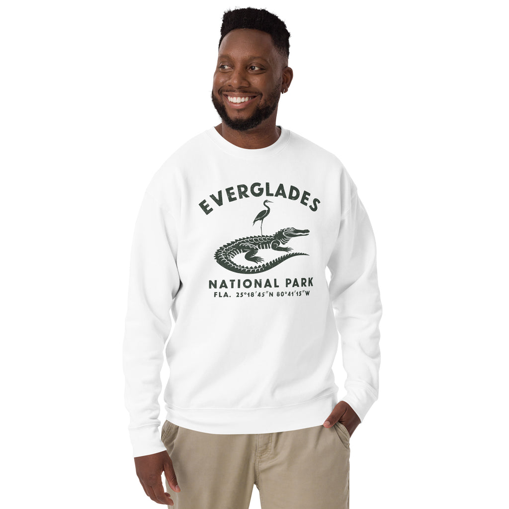 Everglades National Park Florida vintage graphic, printed on a SodaPop Cool crew sweatshirt.