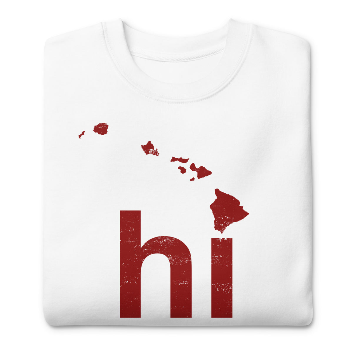 Aloha Hawaii Islands vintage graphic, printed on a SodaPop Cool crew sweatshirt.