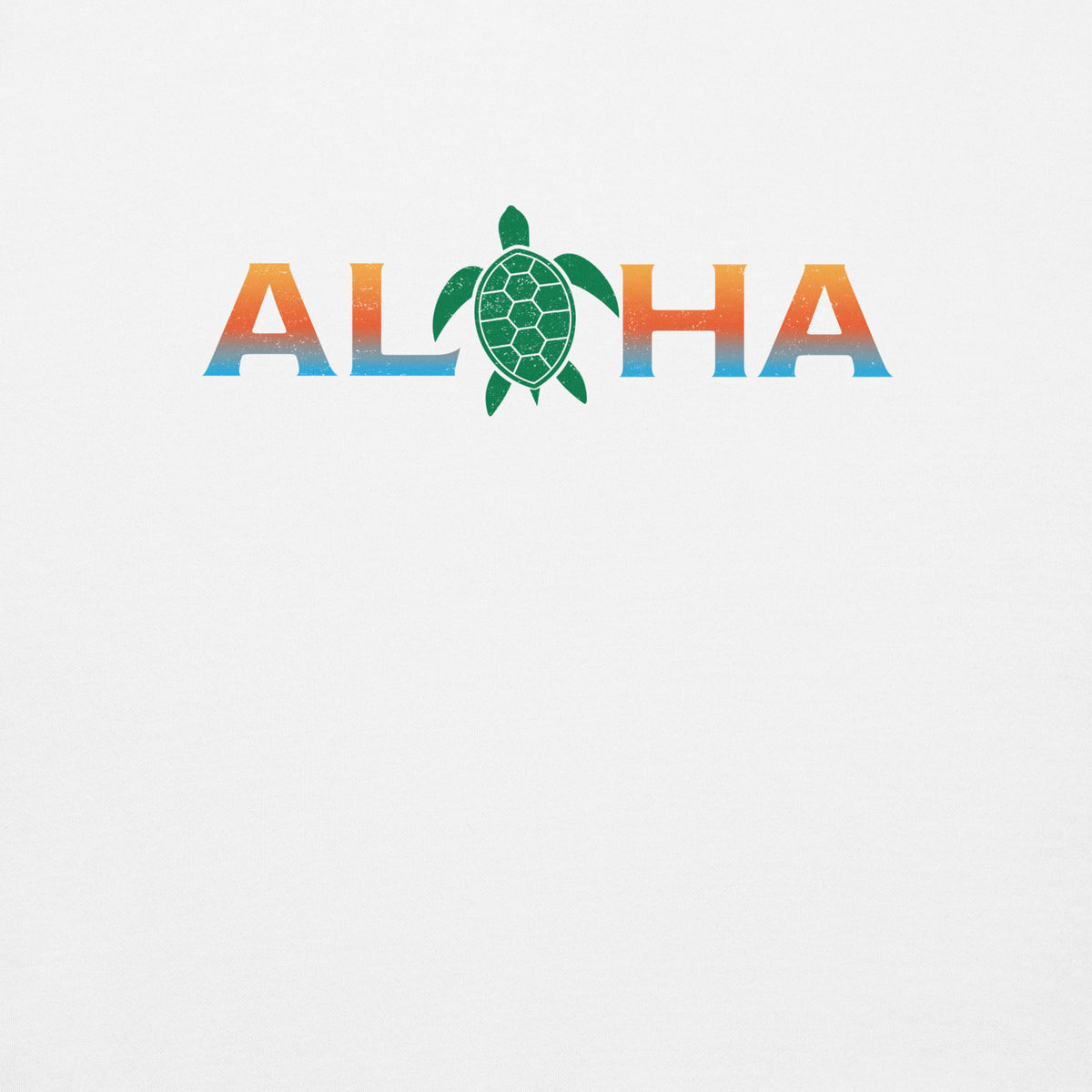 Aloha Hawaii Turtle vintage graphic, printed on a SodaPop Cool crew sweatshirt.